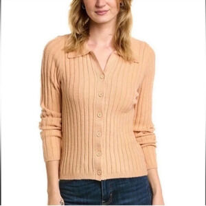 Sawyer Polo Button Up Peach with Collar Soft Cardigan
NWT Size Small